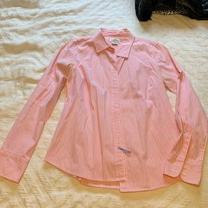 JCrew pink dress shirt, striped